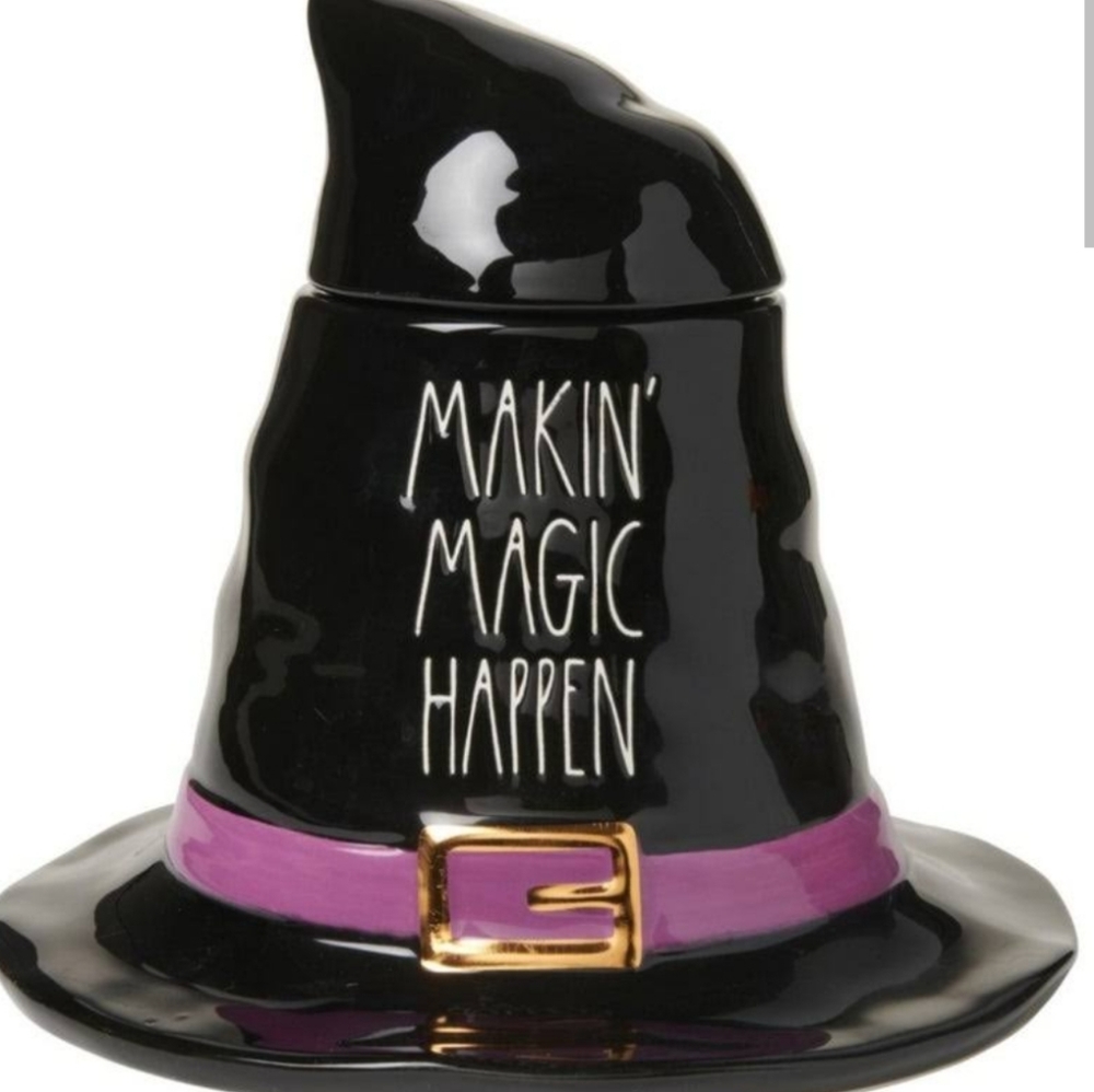 NIB Rae Dunn Makin’ Magic Happen Figural Canister